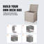 Outdoor Storage Box Resin Deck Box 31 Gallon Patio Waterproof Organizer