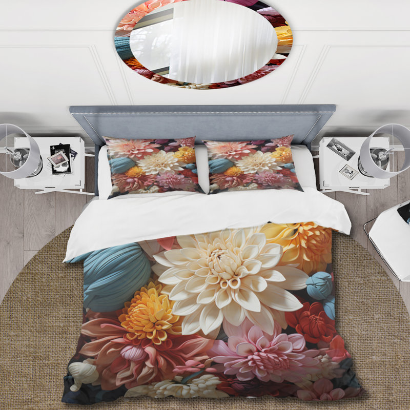 Ensemble de housse de couette en microfibre / polyester Mums Autumn Hues Showcases II