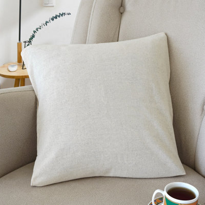 Kaydey White Square Cushion Cover
