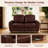 Compact Sofas 59 Inch PU Leather Loveseat, Classic Rolled Arm for Home