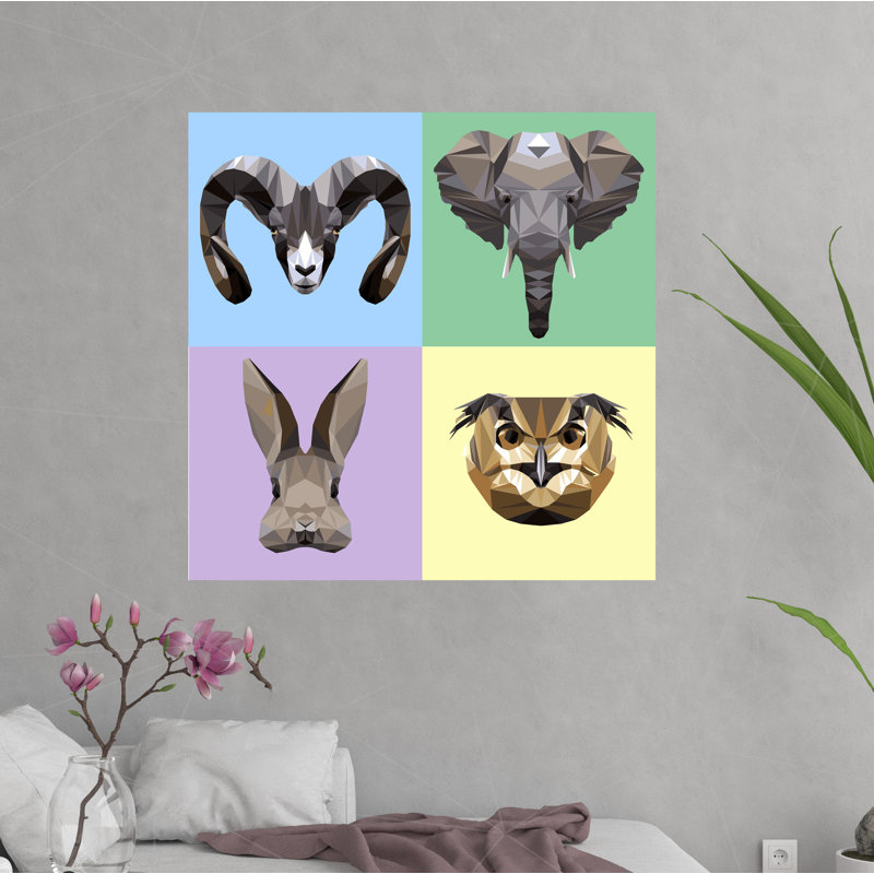 Animals Wall Decal, 33" H x 33" W