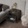 Clea Modern 2-Drawer Nightstand w/ Open Shelf - Bedside Table W17.7'