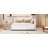 Upholstered Daybed with 2 Storage Drawers Sofa Bed Frame No Box Spring Needed, Linen Fabric-262087138-262087140