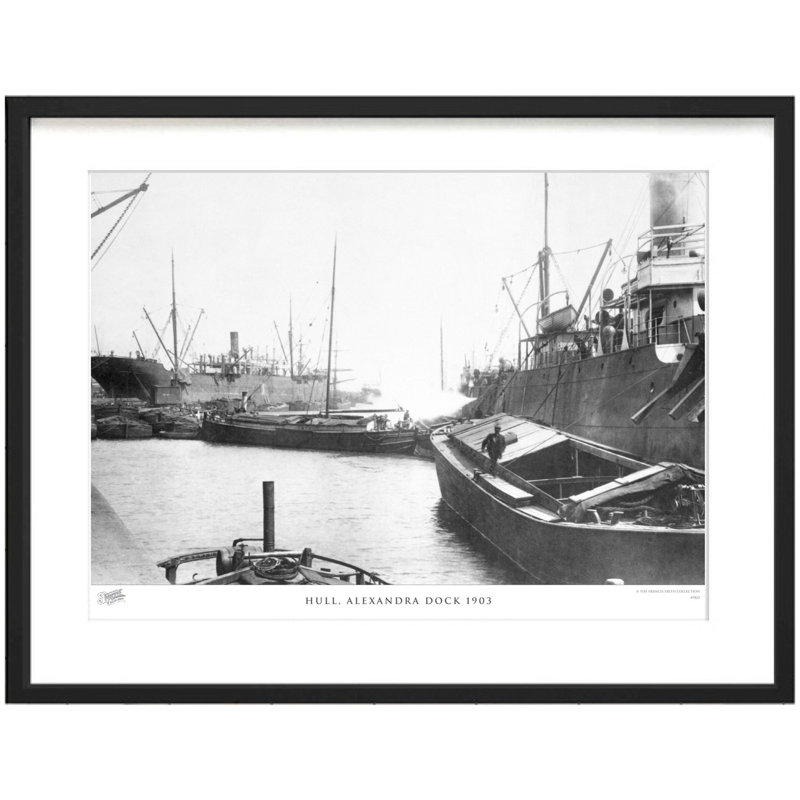 Hull, Alexandra Dock 1903 by Francis Frith - Single Picture Frame Print, 60cm H x 80cm W x 2.3cm D
