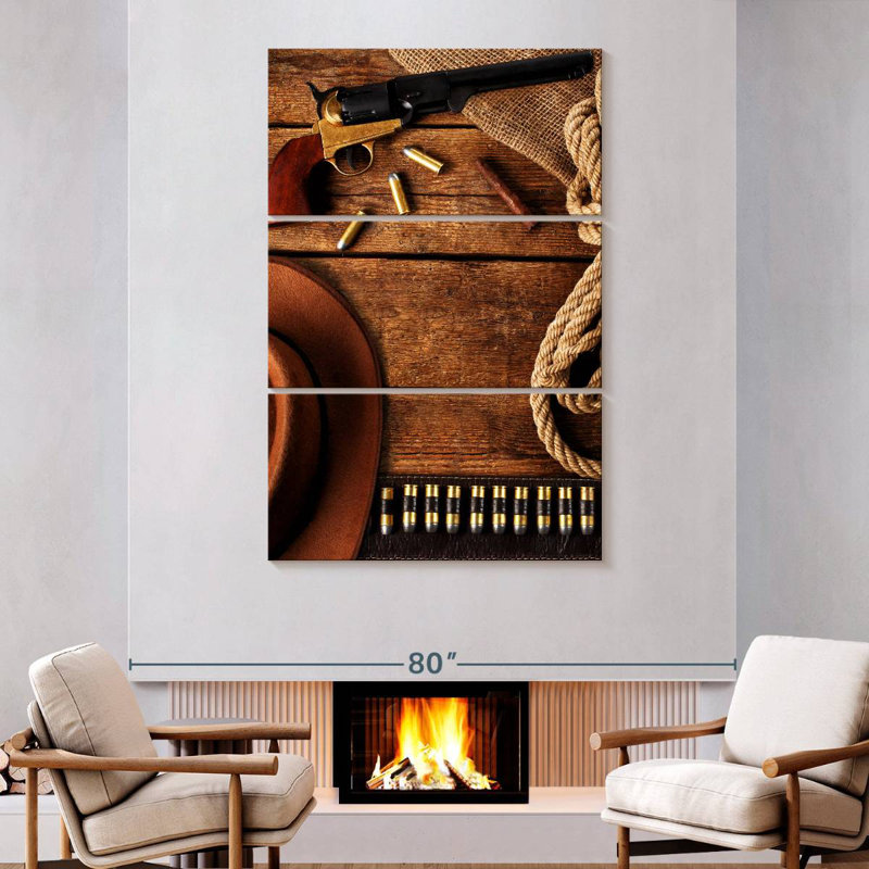 Lelar Western Cowboy Gear, 74" H x 48" W