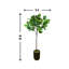 7' Faux Fiddle Leaf Fig Tree