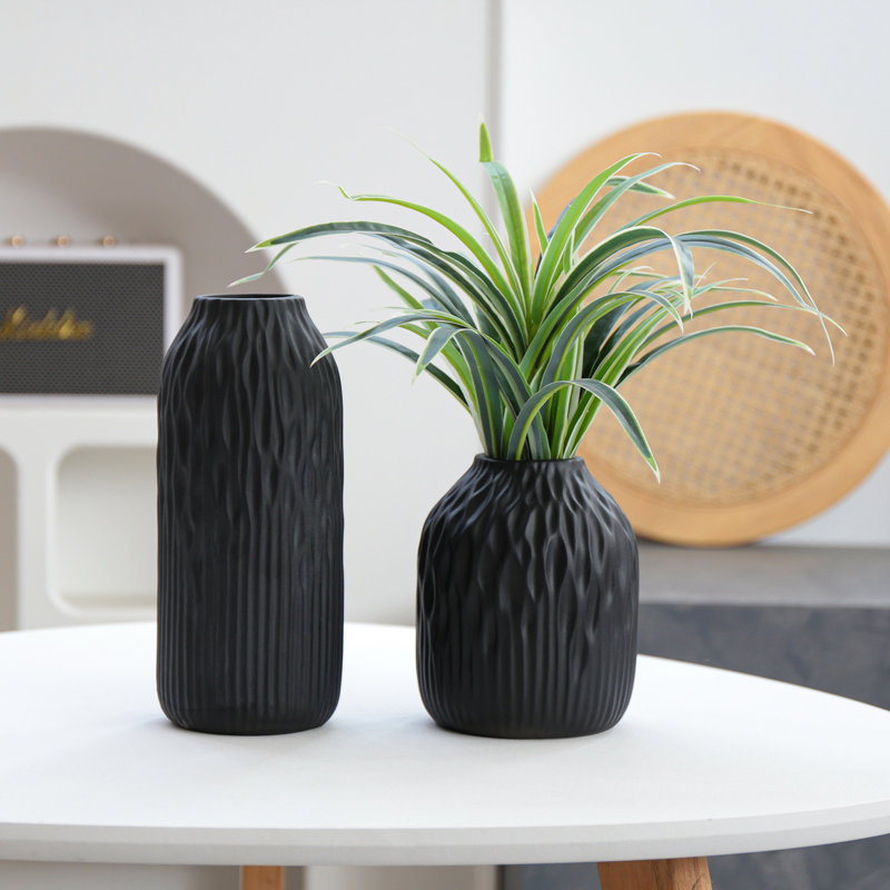 Vase de table Akaisha, Noir