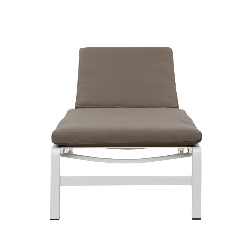 Olly Outdoor Chaise Lounge, Gray