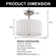 11.8 In. 3-Light Chrome Semi-Flush Mount Ceiling Light With Fabric And Acrylic Cylindrical Shades