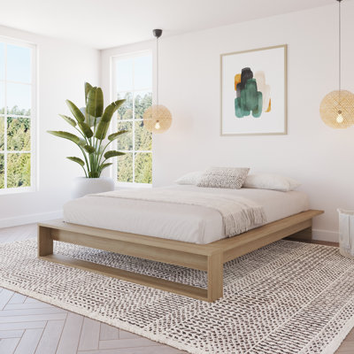Lido Queen Size Platform Bed with Slats