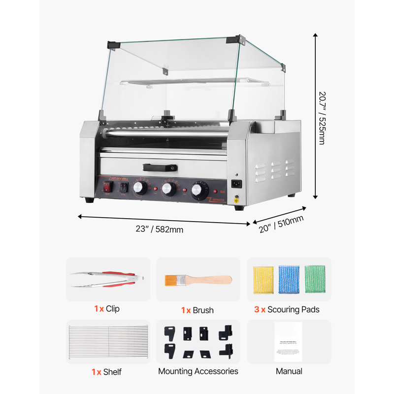 Machine à cuisson électrique pour barbecue, L 20,70 po x L 23 po