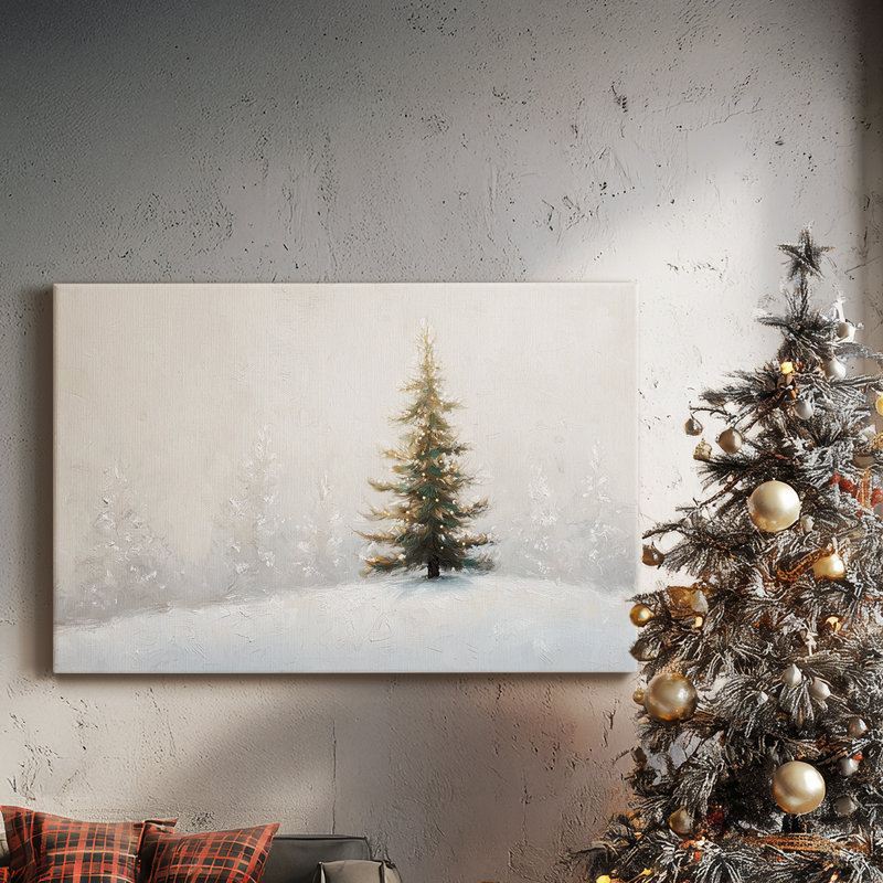 «Sleigh of Frostlit Silence», toile tendue avec châssis de qualité supérieure, H 12 po x l 18 po