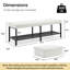 Banc de rangement rembourré en polyester 55,5 po de large Eleonore-1562978988