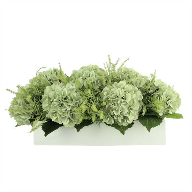 Mixed Hydrangea Bouquet, Seafoam/Green