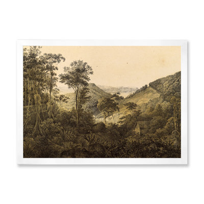 Nature de l'Amérique du Sud, image ancienne - peinture sur toile