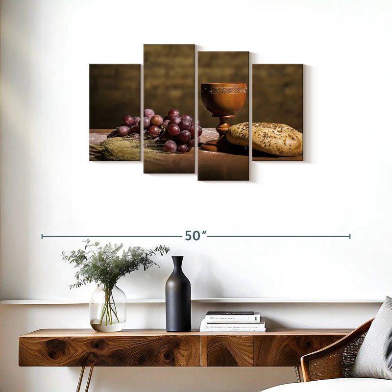 Adella Bread Grapes Wine, 22'' H x 36'' W