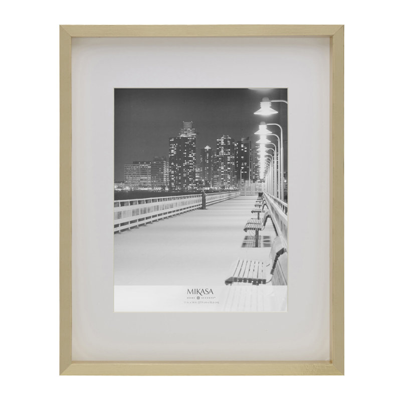 Cadre Mikasa Bold Gallery - 16 x 20 avec passe-partout 11 x 14, Or