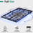 Floating Metal Bed Frame with LED Lights and Charging Station-1499429697