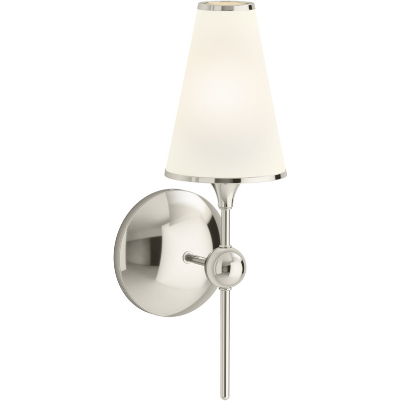 Parohn 1-Light Wallchiere, Polished Nickel
