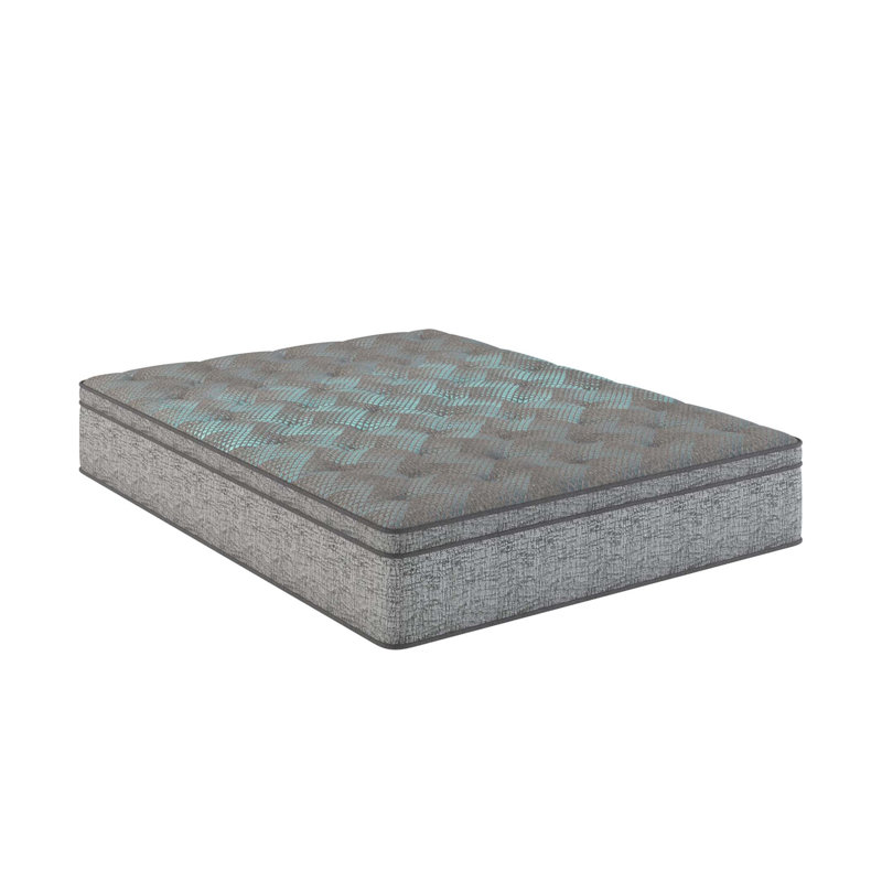 Matelas hybride à plateau-coussin 14 po Restonic Comfort Care, matelas à ressorts ensachés individuel, confort moelleux, 