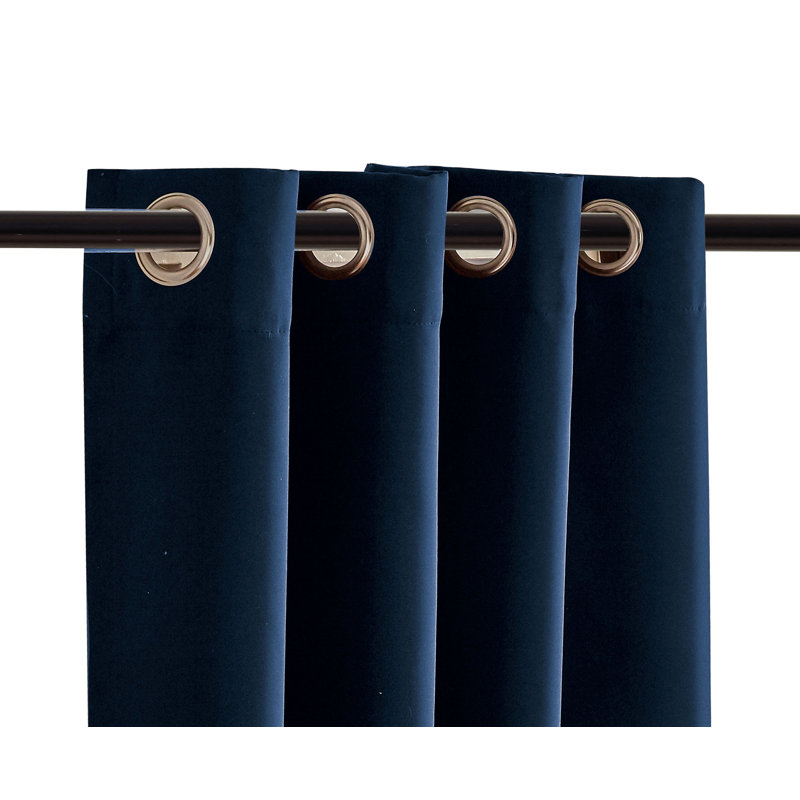 Rideau simple occultant et isolant Emillie, Bleu marine, L 180 po x L 108 po