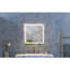 Miroir de salle de bain 36 po x 36 po à DEL avec façade et rétroéclairage, miroir de meuble-lavabo mural, anti-buée, mémoire, 3 couleurs, réglable en continu