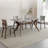 Sintered Stone Solid Wood Ash gray Dining Table-55256028