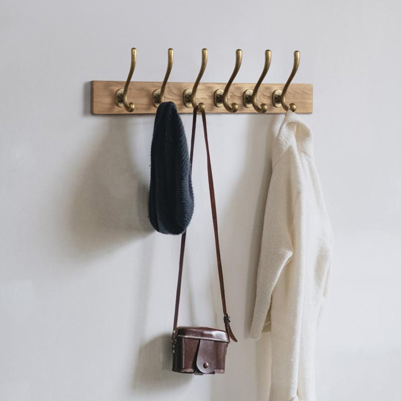 Holifield Classic Metal Wall Hook, Antique Brass