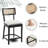 26" Sherpa White Counter Height Bar Stools Set Of 2-124915262