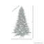 7.5' H Lighted Artificial Spruce Christmas Tree