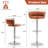 Christal Swivel Upholstered Adjustable Height Counter Stool-93480939-90489187