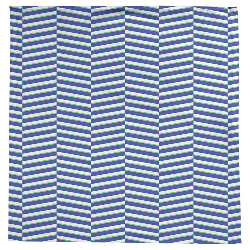 Rayures fracturées Nappe, Bleu/vert