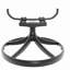 3-Piece All-Weather Cast Aluminum Dining Set, Include 2 Swivel Chairs and 35.43" Round Table With Black Frame