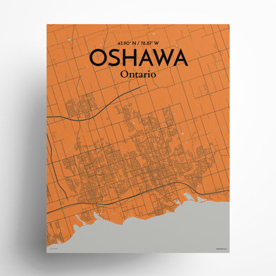 «Oshawa City Map», impression