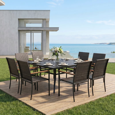 Ensemble repas pour terrasse 8 personnes Lavery