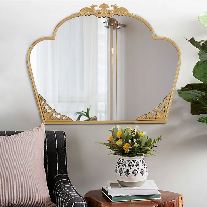 Eastcote Iron Arch Floor Mirror, Gold