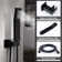 Wall Mounted Shower Head System 12 Inch Stainless Steel Square Rainfull Shower Combo with Valve