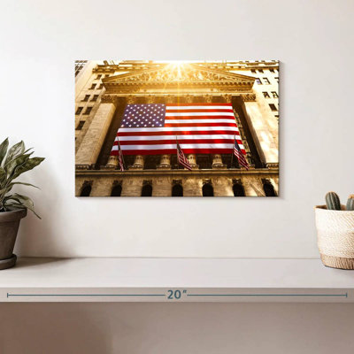 Drapeau américain Borges Wall Street