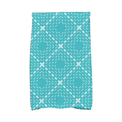 Serviette à main pointillés et tirets