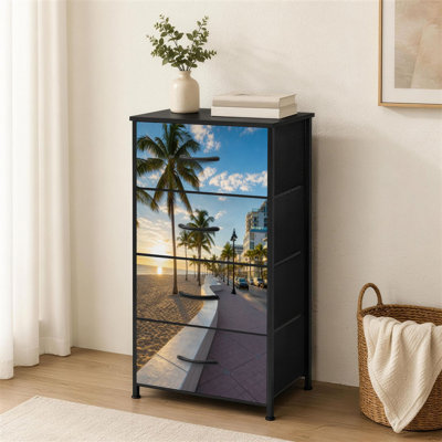 Commode à 4 tiroirs pour chambre à coucher avec trottoir Fort Lauderdale Beach