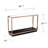 Loula 48'' Glass Top Console Table