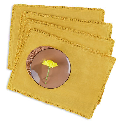 Juliette Ruffle - 100% Pure Linen Placemats