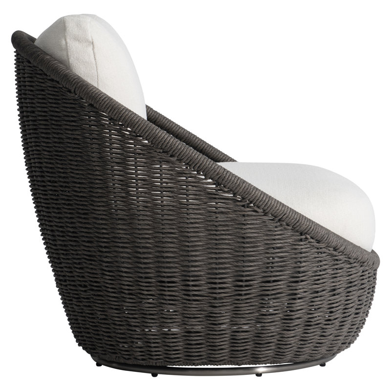 Santa Monica Outdoor Swivel Papasan Chair