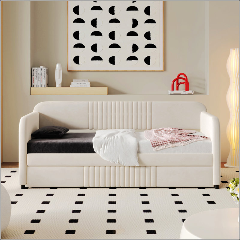 Canapé-lit rembourré, Beige