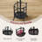 Coat Rack With Umbrella Stand, Freestanding Coat Rack With 16 Hooks