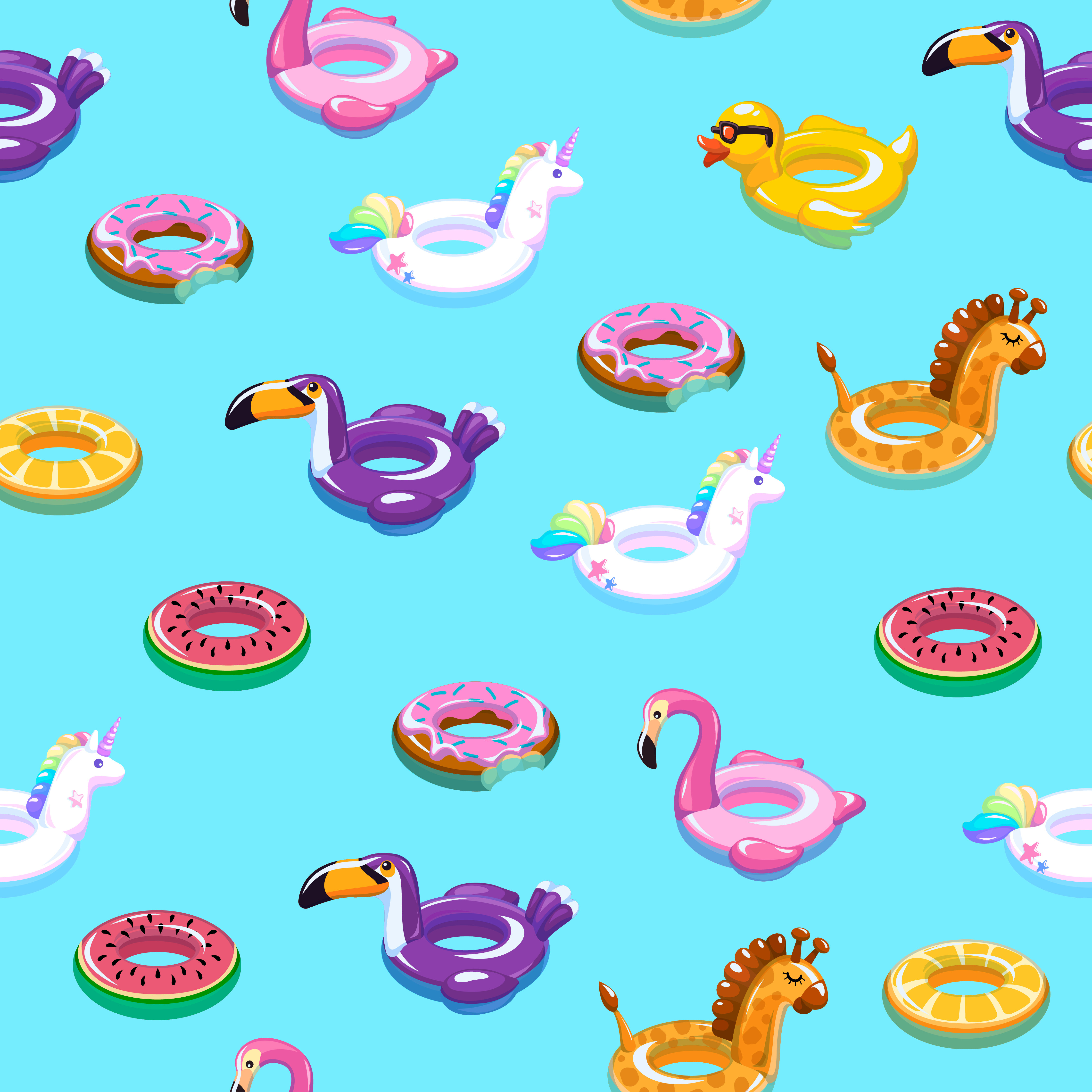 Ebern Designs Inflatable Pool Toy Cartoon by Bulat Silvia | Wayfair