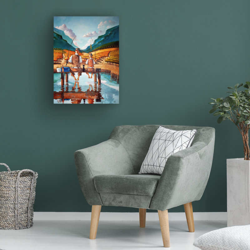 Art sur toile, première prise, H 19 po x l 14 po