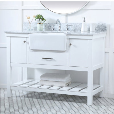 Meuble-lavabo simple 48 po avec dosseret Pelaghia