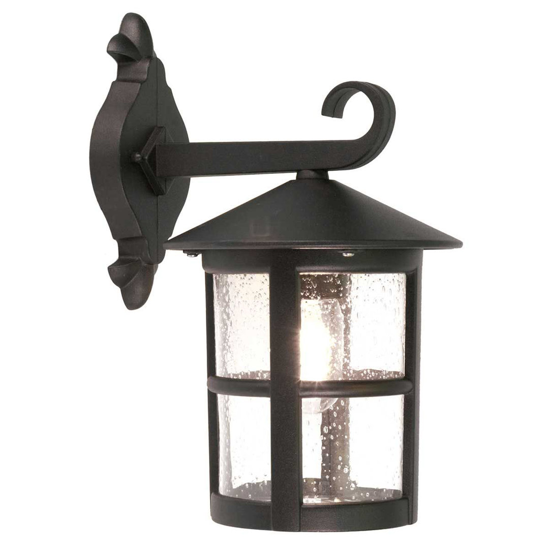 Flor Matte Black 34.5cm H Outdoor Wall Lantern