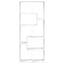 Parkerville 161.5cm H x 67cm W Bookcase-917952531